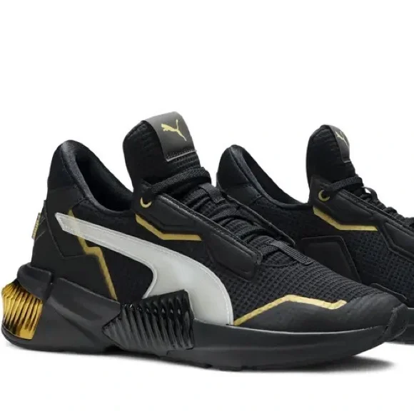Puma Wmns Provoke XT 'Black Gold' size 8 - Picture 2 of 12